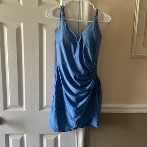 Form Fitting Blue Dress